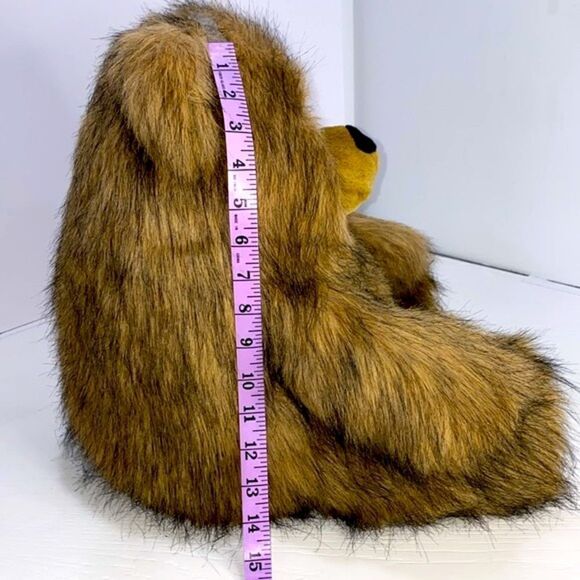 A&A Plush Inc Vintage Brown Black Bear Plush Stuffed Animal 15" 1992 Furry Soft - Picture 6 of 12